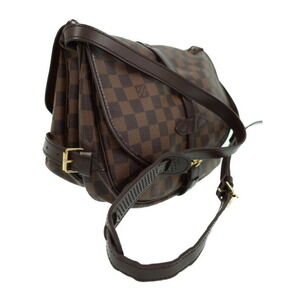 Louis Vuitton Bag Damier Saumur Shoulder Brown Ebene